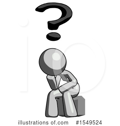 Royalty-Free (RF) Gray Design Mascot Clipart Illustration by Leo Blanchette - Stock Sample #1549524