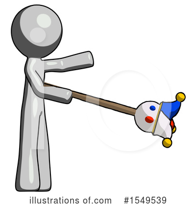Royalty-Free (RF) Gray Design Mascot Clipart Illustration by Leo Blanchette - Stock Sample #1549539