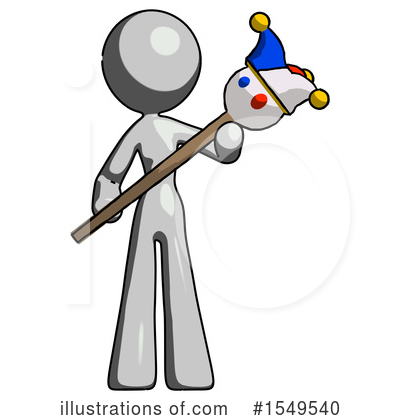 Royalty-Free (RF) Gray Design Mascot Clipart Illustration by Leo Blanchette - Stock Sample #1549540