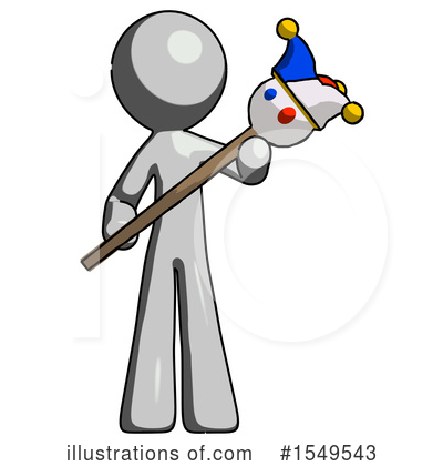 Royalty-Free (RF) Gray Design Mascot Clipart Illustration by Leo Blanchette - Stock Sample #1549543
