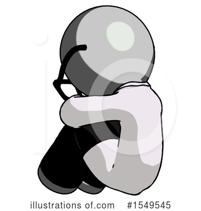 Royalty-Free (RF) Gray Design Mascot Clipart Illustration by Leo Blanchette - Stock Sample #1549545