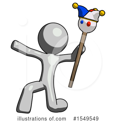 Royalty-Free (RF) Gray Design Mascot Clipart Illustration by Leo Blanchette - Stock Sample #1549549
