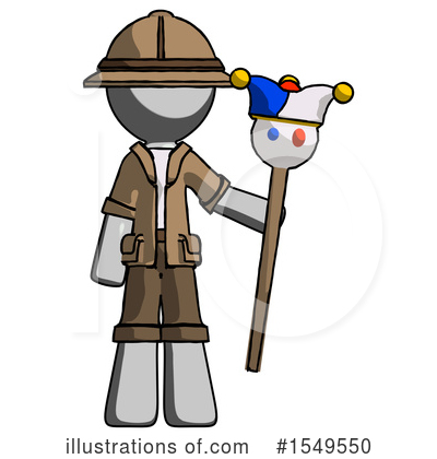 Royalty-Free (RF) Gray Design Mascot Clipart Illustration by Leo Blanchette - Stock Sample #1549550