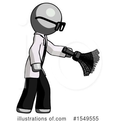 Royalty-Free (RF) Gray Design Mascot Clipart Illustration by Leo Blanchette - Stock Sample #1549555