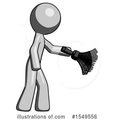 Royalty-Free (RF) Gray Design Mascot Clipart Illustration by Leo Blanchette - Stock Sample #1549556