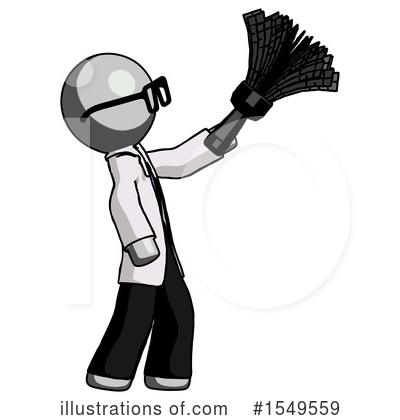 Royalty-Free (RF) Gray Design Mascot Clipart Illustration by Leo Blanchette - Stock Sample #1549559