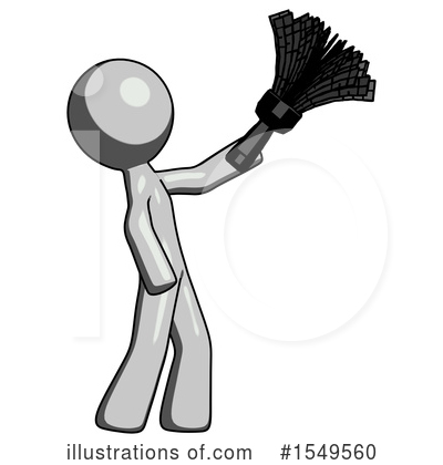 Royalty-Free (RF) Gray Design Mascot Clipart Illustration by Leo Blanchette - Stock Sample #1549560