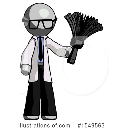 Royalty-Free (RF) Gray Design Mascot Clipart Illustration by Leo Blanchette - Stock Sample #1549563