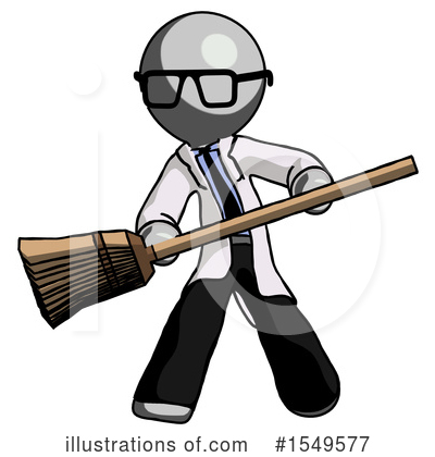 Royalty-Free (RF) Gray Design Mascot Clipart Illustration by Leo Blanchette - Stock Sample #1549577