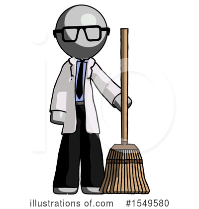 Royalty-Free (RF) Gray Design Mascot Clipart Illustration by Leo Blanchette - Stock Sample #1549580