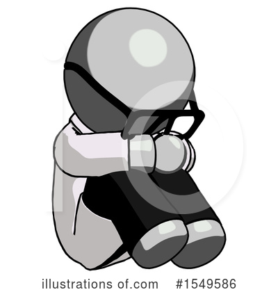 Royalty-Free (RF) Gray Design Mascot Clipart Illustration by Leo Blanchette - Stock Sample #1549586