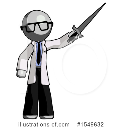Royalty-Free (RF) Gray Design Mascot Clipart Illustration by Leo Blanchette - Stock Sample #1549632