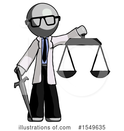 Royalty-Free (RF) Gray Design Mascot Clipart Illustration by Leo Blanchette - Stock Sample #1549635