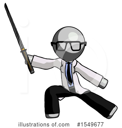 Royalty-Free (RF) Gray Design Mascot Clipart Illustration by Leo Blanchette - Stock Sample #1549677