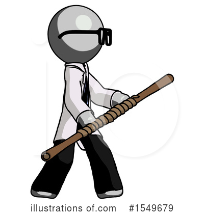 Royalty-Free (RF) Gray Design Mascot Clipart Illustration by Leo Blanchette - Stock Sample #1549679