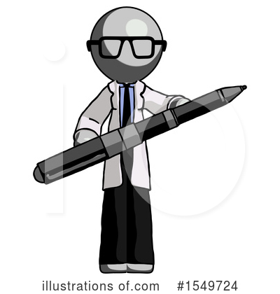 Royalty-Free (RF) Gray Design Mascot Clipart Illustration by Leo Blanchette - Stock Sample #1549724