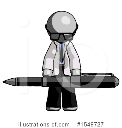 Royalty-Free (RF) Gray Design Mascot Clipart Illustration by Leo Blanchette - Stock Sample #1549727