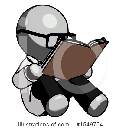 Royalty-Free (RF) Gray Design Mascot Clipart Illustration by Leo Blanchette - Stock Sample #1549754