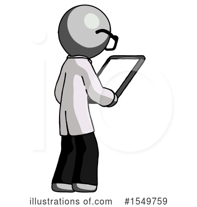 Royalty-Free (RF) Gray Design Mascot Clipart Illustration by Leo Blanchette - Stock Sample #1549759