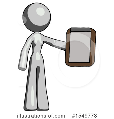 Royalty-Free (RF) Gray Design Mascot Clipart Illustration by Leo Blanchette - Stock Sample #1549773