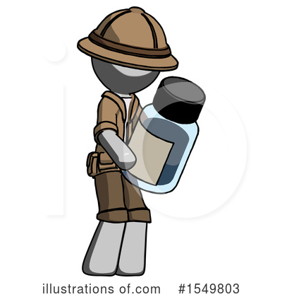 Royalty-Free (RF) Gray Design Mascot Clipart Illustration by Leo Blanchette - Stock Sample #1549803