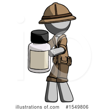 Royalty-Free (RF) Gray Design Mascot Clipart Illustration by Leo Blanchette - Stock Sample #1549806