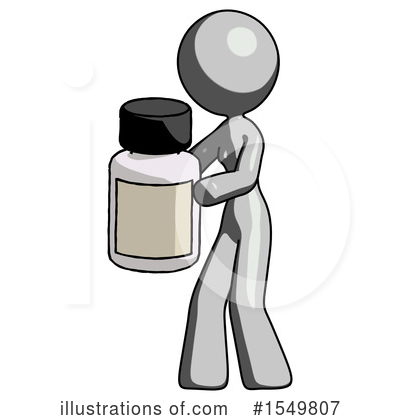 Royalty-Free (RF) Gray Design Mascot Clipart Illustration by Leo Blanchette - Stock Sample #1549807