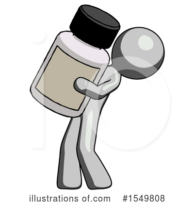 Royalty-Free (RF) Gray Design Mascot Clipart Illustration by Leo Blanchette - Stock Sample #1549808