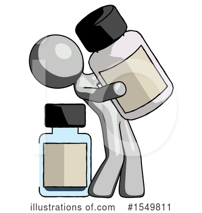 Royalty-Free (RF) Gray Design Mascot Clipart Illustration by Leo Blanchette - Stock Sample #1549811