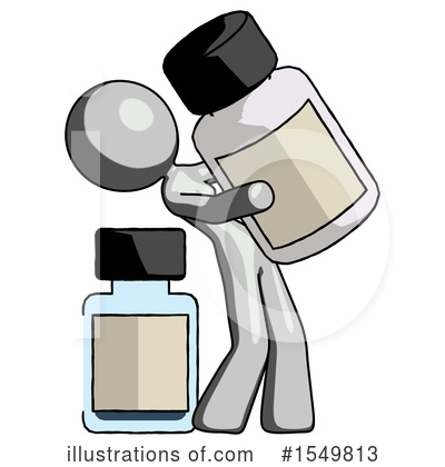 Royalty-Free (RF) Gray Design Mascot Clipart Illustration by Leo Blanchette - Stock Sample #1549813