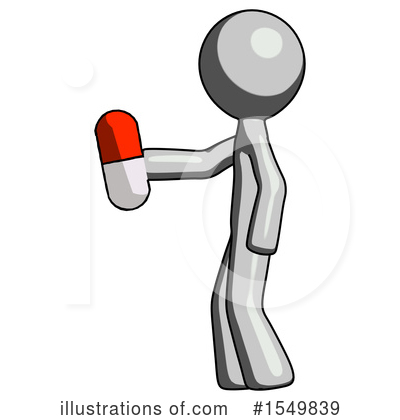 Royalty-Free (RF) Gray Design Mascot Clipart Illustration by Leo Blanchette - Stock Sample #1549839