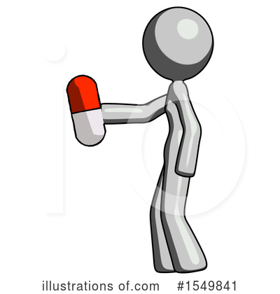 Royalty-Free (RF) Gray Design Mascot Clipart Illustration by Leo Blanchette - Stock Sample #1549841