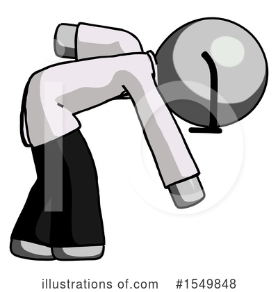 Royalty-Free (RF) Gray Design Mascot Clipart Illustration by Leo Blanchette - Stock Sample #1549848