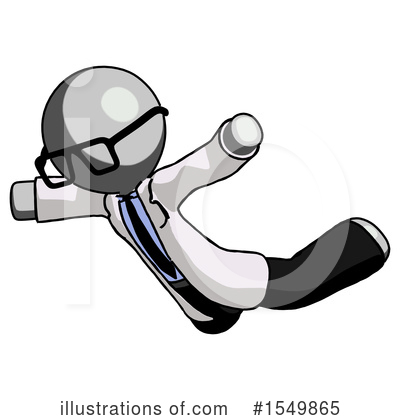 Royalty-Free (RF) Gray Design Mascot Clipart Illustration by Leo Blanchette - Stock Sample #1549865
