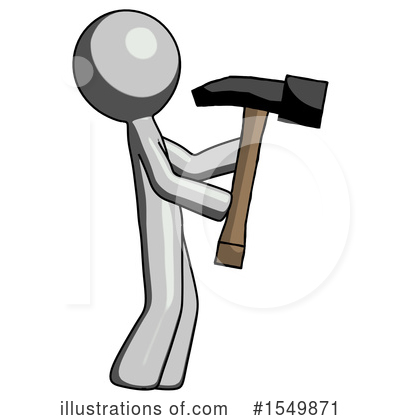 Royalty-Free (RF) Gray Design Mascot Clipart Illustration by Leo Blanchette - Stock Sample #1549871