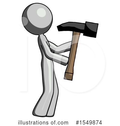 Royalty-Free (RF) Gray Design Mascot Clipart Illustration by Leo Blanchette - Stock Sample #1549874