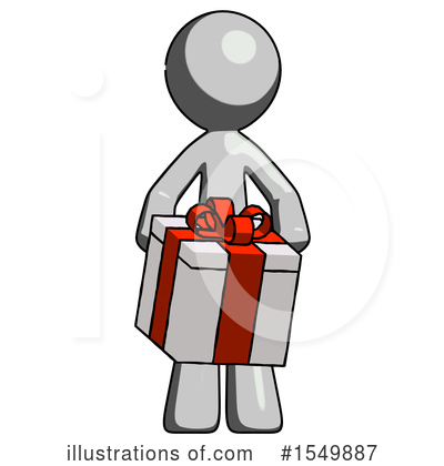 Royalty-Free (RF) Gray Design Mascot Clipart Illustration by Leo Blanchette - Stock Sample #1549887