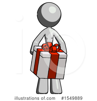 Royalty-Free (RF) Gray Design Mascot Clipart Illustration by Leo Blanchette - Stock Sample #1549889