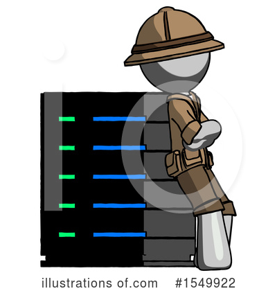 Royalty-Free (RF) Gray Design Mascot Clipart Illustration by Leo Blanchette - Stock Sample #1549922
