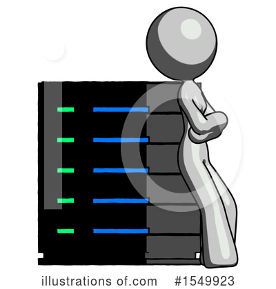 Royalty-Free (RF) Gray Design Mascot Clipart Illustration by Leo Blanchette - Stock Sample #1549923