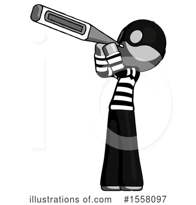Royalty-Free (RF) Gray Design Mascot Clipart Illustration by Leo Blanchette - Stock Sample #1558097