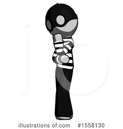 Royalty-Free (RF) Gray Design Mascot Clipart Illustration by Leo Blanchette - Stock Sample #1558130