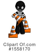 Gray Design Mascot Clipart #1558170 by Leo Blanchette