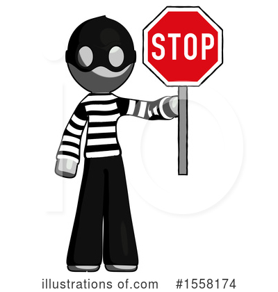 Royalty-Free (RF) Gray Design Mascot Clipart Illustration by Leo Blanchette - Stock Sample #1558174