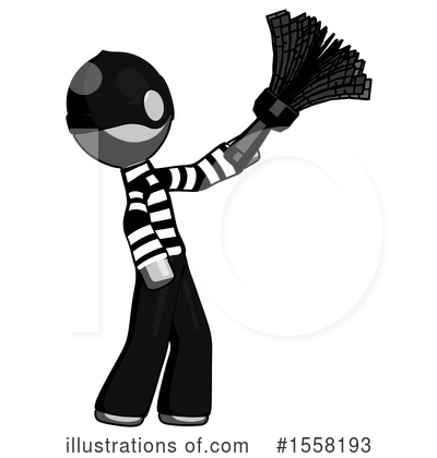 Royalty-Free (RF) Gray Design Mascot Clipart Illustration by Leo Blanchette - Stock Sample #1558193