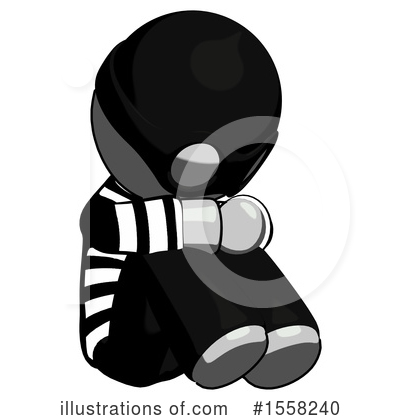 Royalty-Free (RF) Gray Design Mascot Clipart Illustration by Leo Blanchette - Stock Sample #1558240