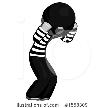 Royalty-Free (RF) Gray Design Mascot Clipart Illustration by Leo Blanchette - Stock Sample #1558309