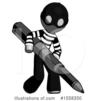 Royalty-Free (RF) Gray Design Mascot Clipart Illustration by Leo Blanchette - Stock Sample #1558350