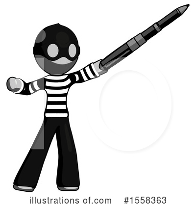 Royalty-Free (RF) Gray Design Mascot Clipart Illustration by Leo Blanchette - Stock Sample #1558363