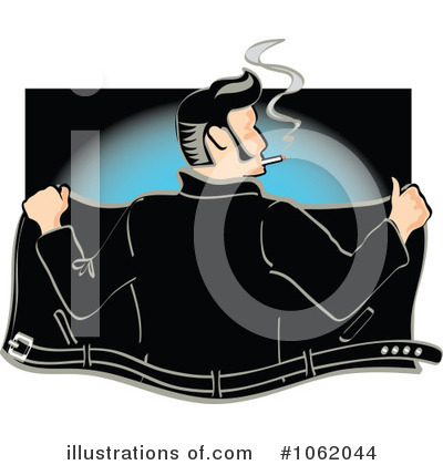 Royalty-Free (RF) Greaser Clipart Illustration by Andy Nortnik - Stock Sample #1062044